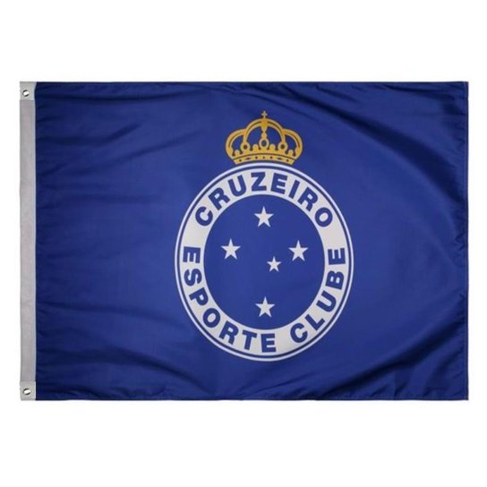 Bandeira Oficial Do Cruzeiro 90x1,28m Dupla Face 2 Panos