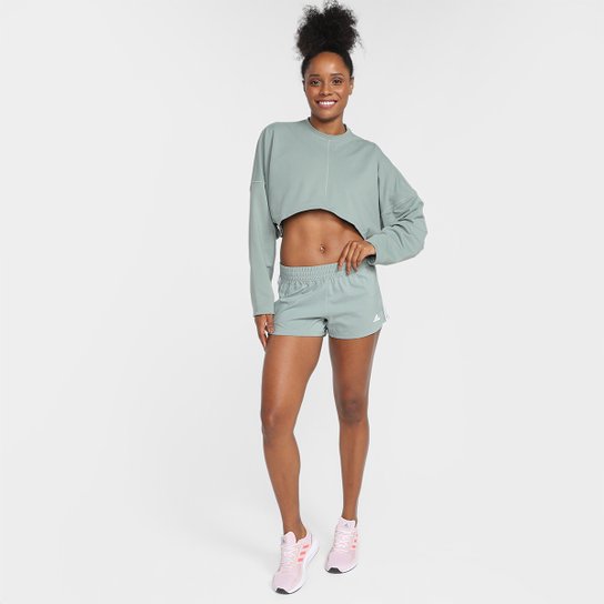 Blusa Cropped Adidas Yoga Studio Feminino