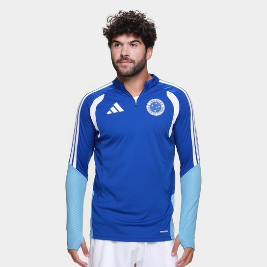 Blusa Cruzeiro 26/27 Treino Jogador Adidas Masculina