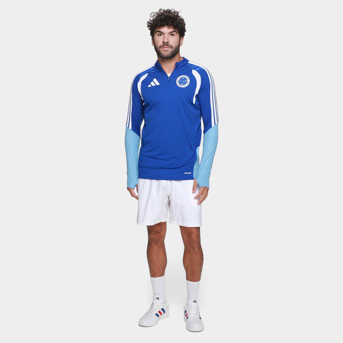 Blusa Cruzeiro 26/27 Treino Jogador Adidas Masculina 5