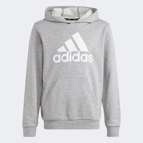 Blusa Moletom Juvenil Adidas Big Logo com Capuz