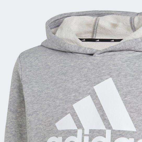 Blusa Moletom Juvenil Adidas Big Logo com Capuz