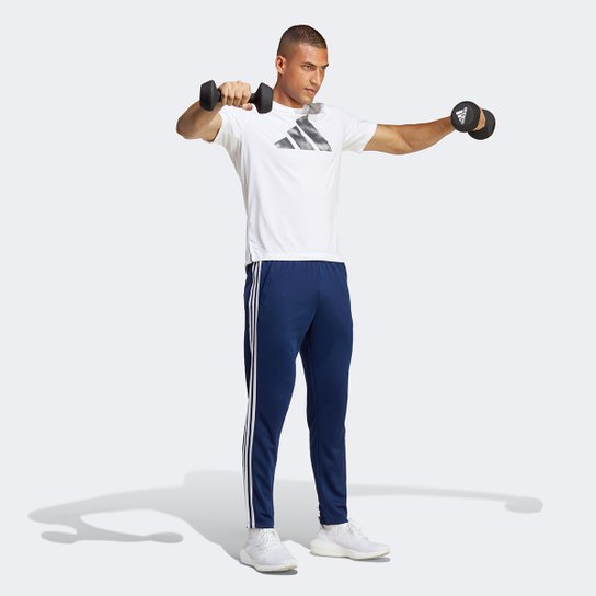 Calça Adidas Training Essentials 3 Listras Masculina