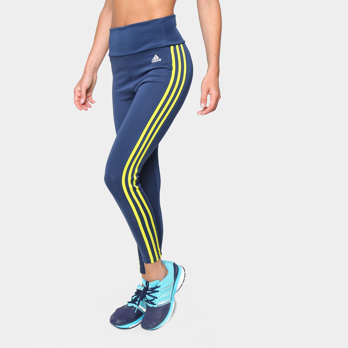 Calça Legging Adidas Originals Calça Adidas Stripes Feminina