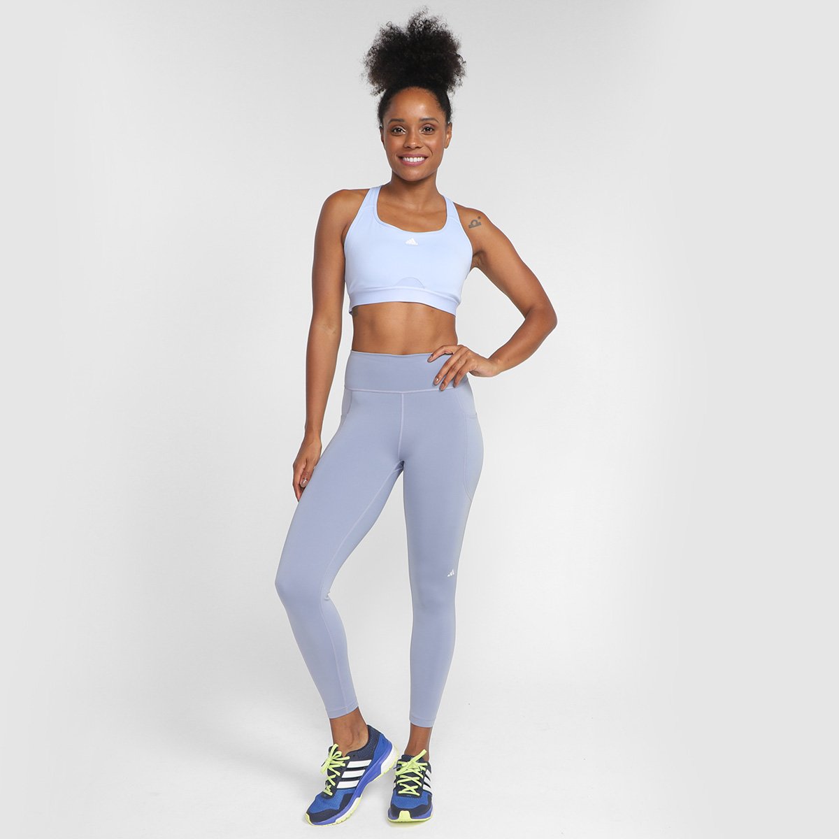 Calça Legging Adidas Daily Run Feminina Loja do Cruzeiro