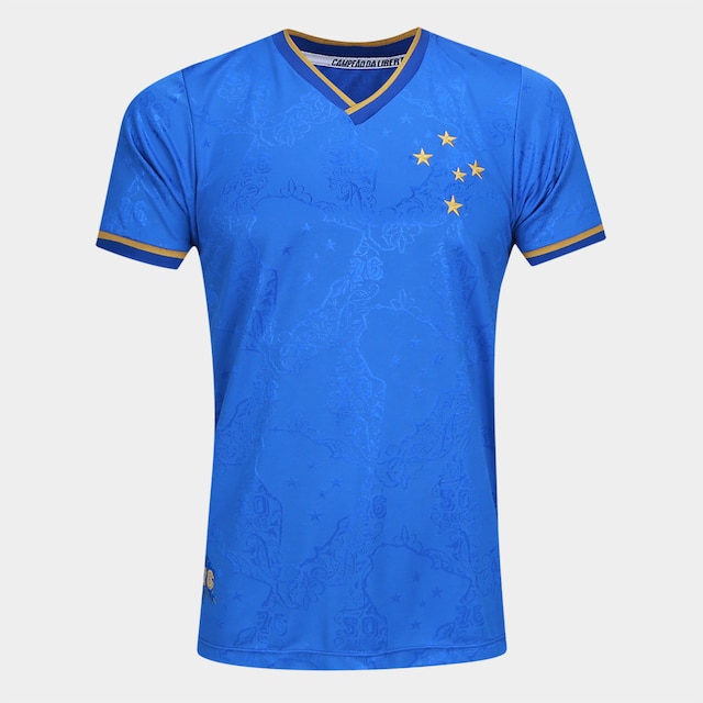 Camisa Comemorativa Cruzeiro Libertadores 50 anos Masculina