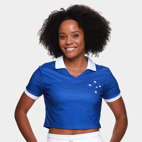 Camisa Cropped Cruzeiro Retrô 2025 Feminina