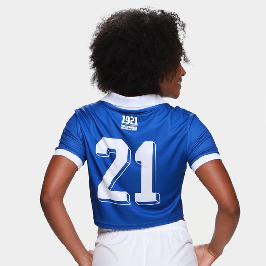 Camisa Cropped Cruzeiro Retrô 2025 Feminina