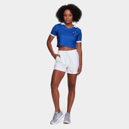 Camisa Cropped Cruzeiro Retrô 2025 Feminina