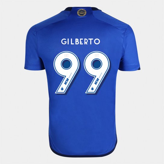 Camisa Cruzeiro I 23/24  Gilberto Nº 99 Torcedor Adidas Masculina
