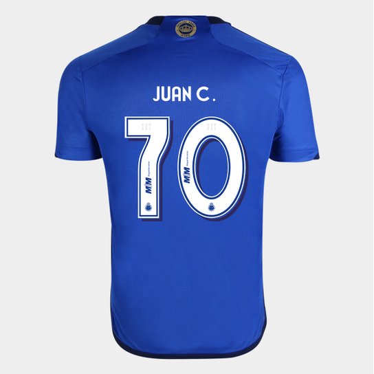 Camisa Cruzeiro I 23/24 Juan C. Nº 70 Torcedor Adidas Masculina
