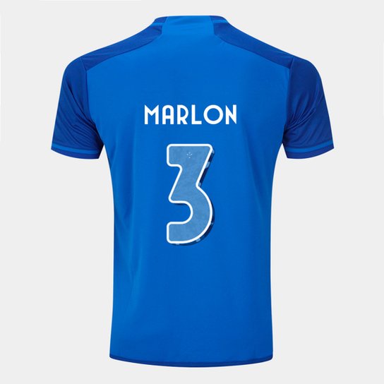 Camisa Cruzeiro I 24/25 - Marlon nº 3 - Torcedor Adidas Masculina