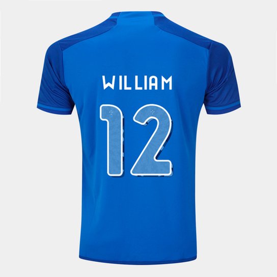 Camisa Cruzeiro I 24/25 - William nº 12 - Torcedor Adidas Masculina