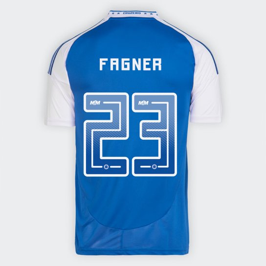 Camisa Cruzeiro I 25/26 - Fagner nº 23 - Torcedor Adidas Masculina