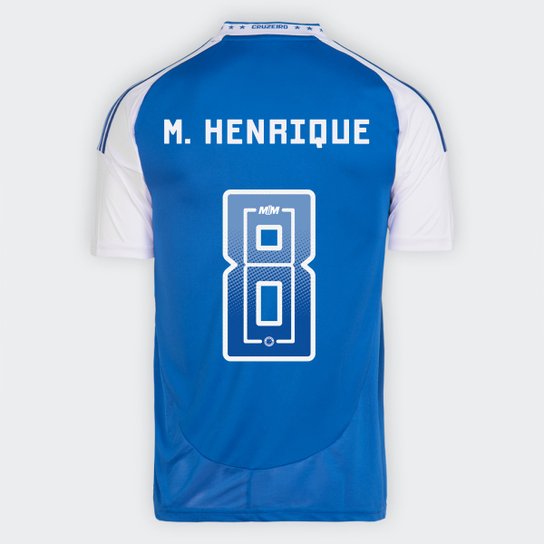 Camisa Cruzeiro I 25/26 - M. Henrique nº 8 - Torcedor Adidas Masculina