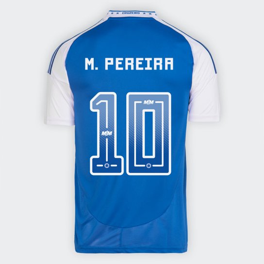 Camisa Cruzeiro I 25/26 - M. Pereira nº 10 - Torcedor Adidas Masculina