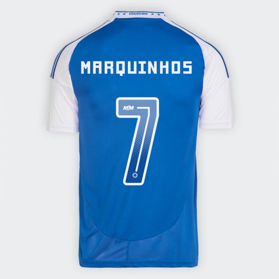 Camisa Cruzeiro I 25/26 - Marquinhos nº 7 - Torcedor Adidas Masculina