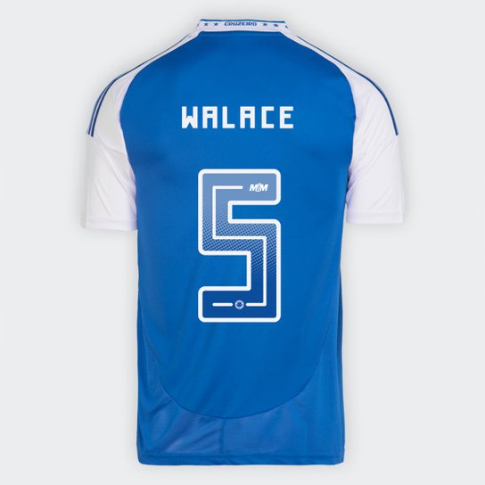 Camisa Cruzeiro I 25/26 - Walace nº 5 - Torcedor Adidas Masculina