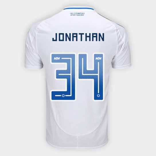 Camisa Cruzeiro II 25/26 Jonathan N. 34 Torcedor Adidas Masculina