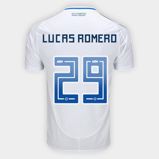 Camisa Cruzeiro II 25/26 Lucas Romero N. 29 Torcedor Adidas Masculina