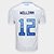 Camisa Cruzeiro II 25/26 -William N. 12 Torcedor Adidas Masculina - Branco+Azul