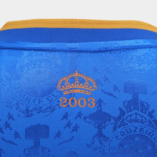 Camisa Cruzeiro RetrôMania 2003 Tríplice Coroa Masculina
