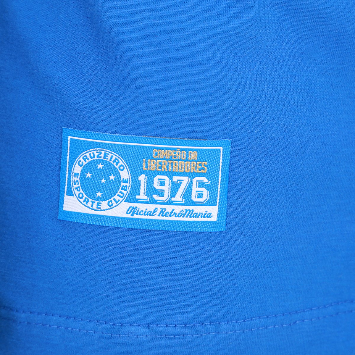 Camisa Cruzeiro RetrôMania Libertadores 1976 Manga Longa Masculina 4