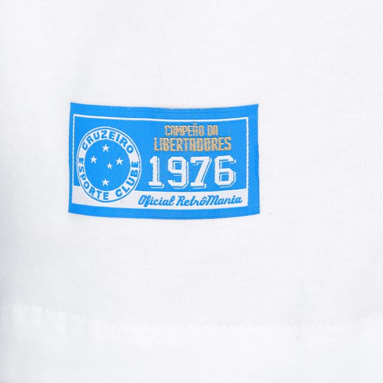 Camisa Cruzeiro RetrôMania Libertadores 1976 Manga Longa Masculina