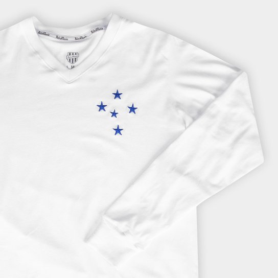 Camisa Cruzeiro RetrôMania Libertadores 1976 Manga Longa Masculina