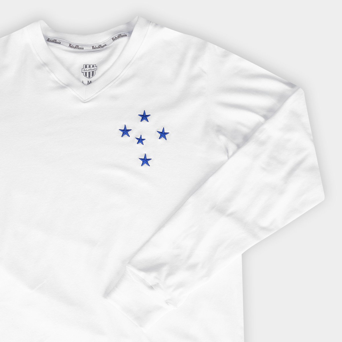 Camisa Cruzeiro RetrôMania Libertadores 1976 Manga Longa Masculina 5