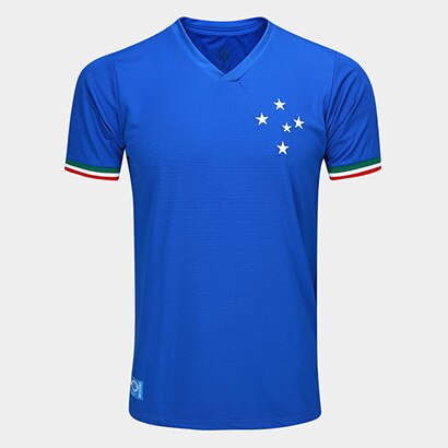 Camisa Cruzeiro RetrôMania Palestra I Masculina - Azul