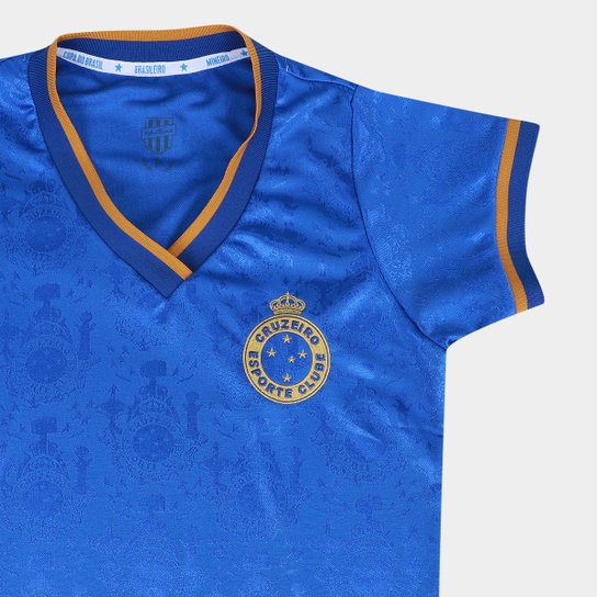 Camisa Cruzeiro RetrôMania Tríplice Coroa 2003 Feminina