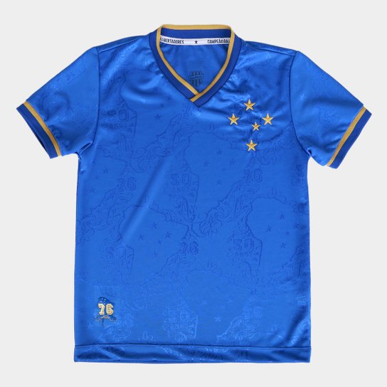 Camisa Infantil Comemorativa Cruzeiro Libertadores 50 anos
