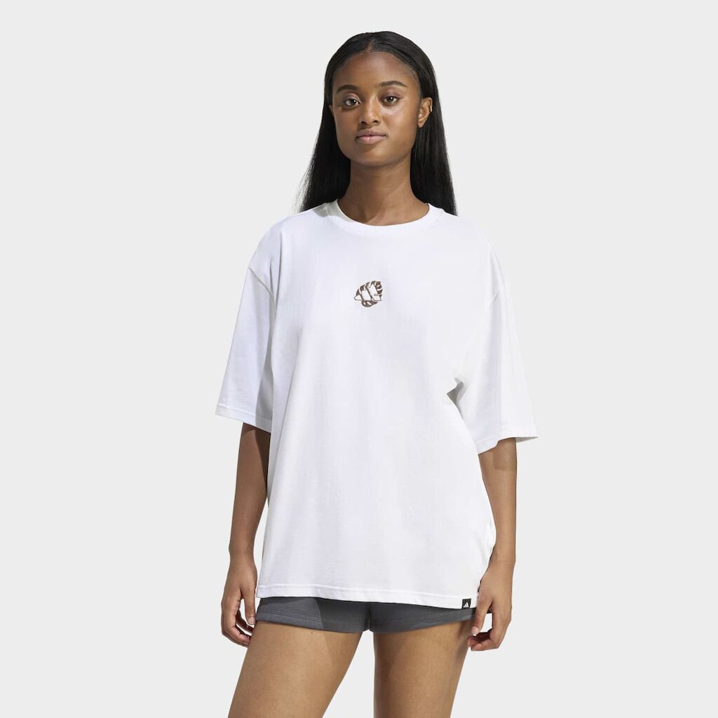 Camiseta Adidas Animal Oversized Feminina