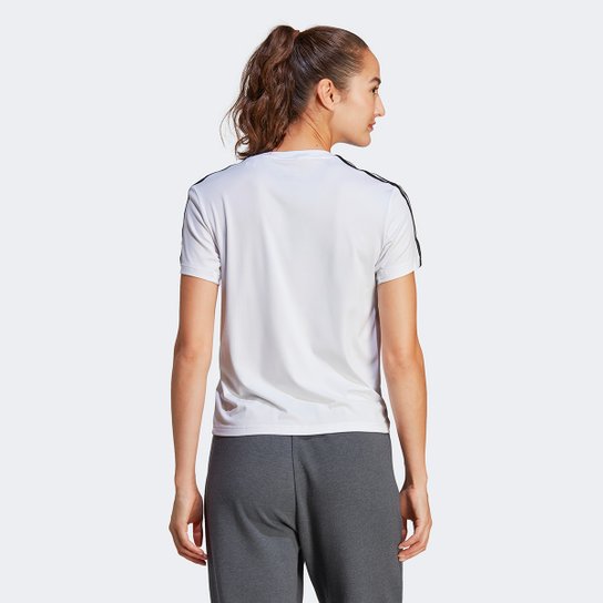Camiseta Adidas Essentials 3 Listras Feminina