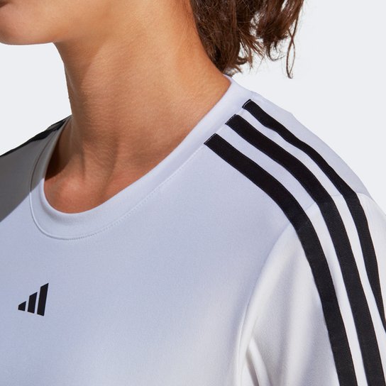 Camiseta Adidas Essentials 3 Listras Feminina