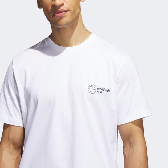 Camiseta Adidas World Wide Hoops Hbr Masculina