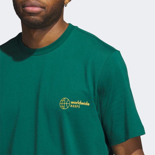 Camiseta Adidas World Wide Hoops Hbr Masculina