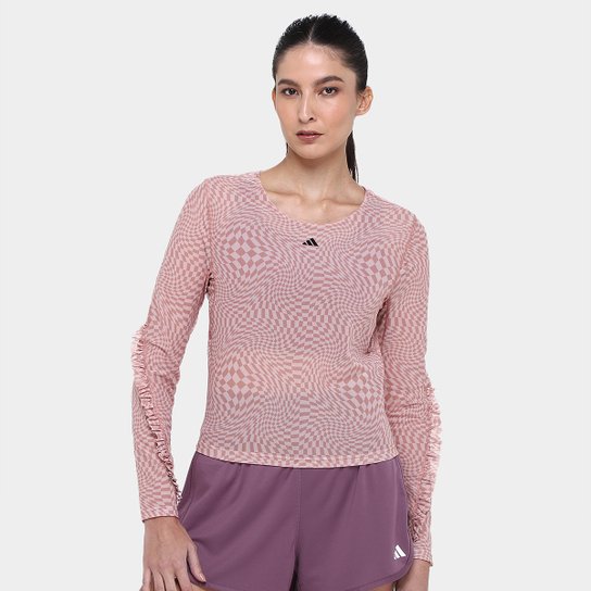 Camiseta Adidas Yoga Studio Manga Longa Feminina