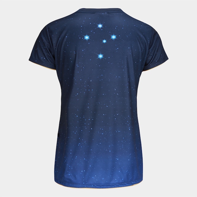 Camiseta Baby Look Cruzeiro Esportiva Constelação Feminina