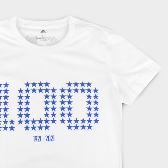 Camiseta Cruzeiro Adidas Centenário Feminina