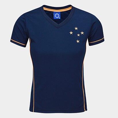 Camiseta Cruzeiro Feminina - Marinho