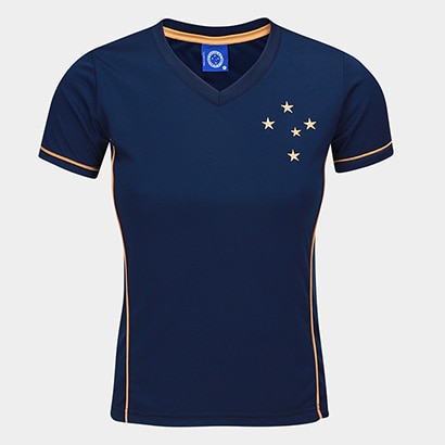 Camiseta Cruzeiro Feminina - Marinho