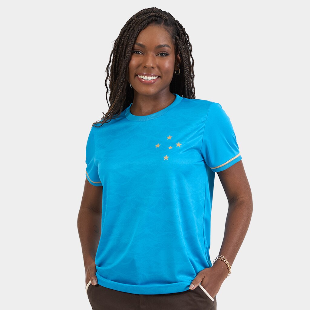 Camiseta Cruzeiro Momento Básica Feminina