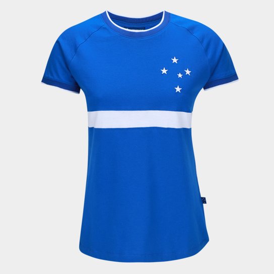Camiseta Cruzeiro Raglan Feminina