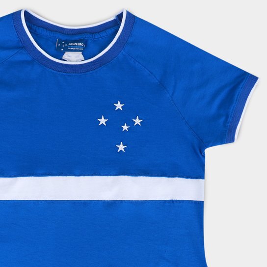 Camiseta Cruzeiro Raglan Feminina
