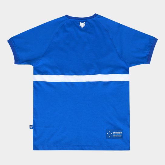 Camiseta Cruzeiro Raglan Juvenil