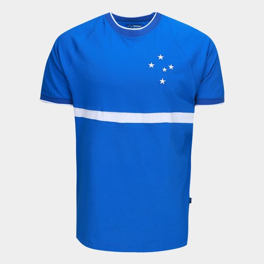 Camiseta Cruzeiro Raglan Masculina