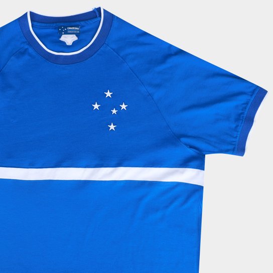 Camiseta Cruzeiro Raglan Masculina
