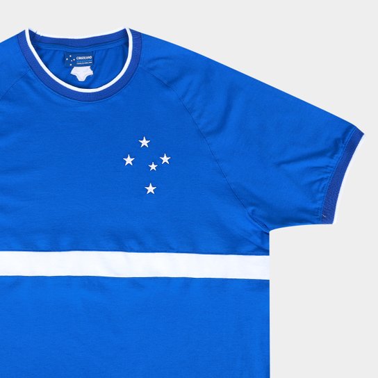 Camiseta Cruzeiro Raglan Masculina
